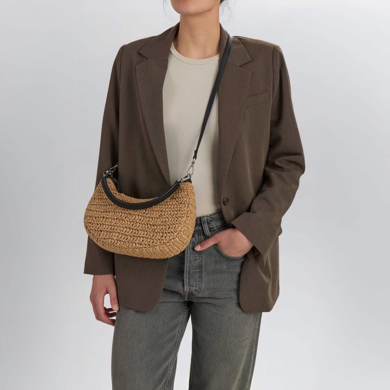 Markberg Helia Crossbody bag, Raffia