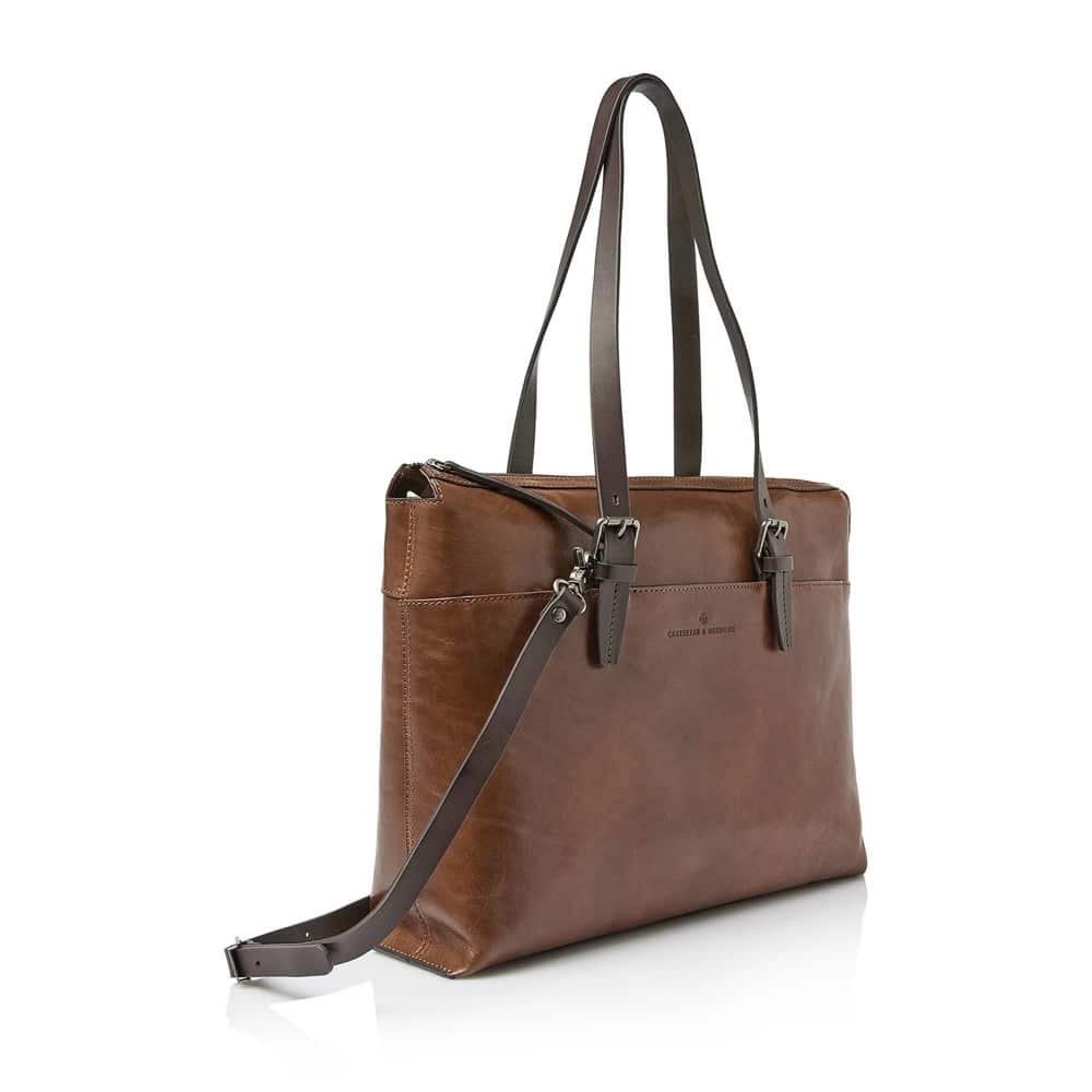 Castelijn & Beerens Rien PC-skulderveske, lys brun (natural)