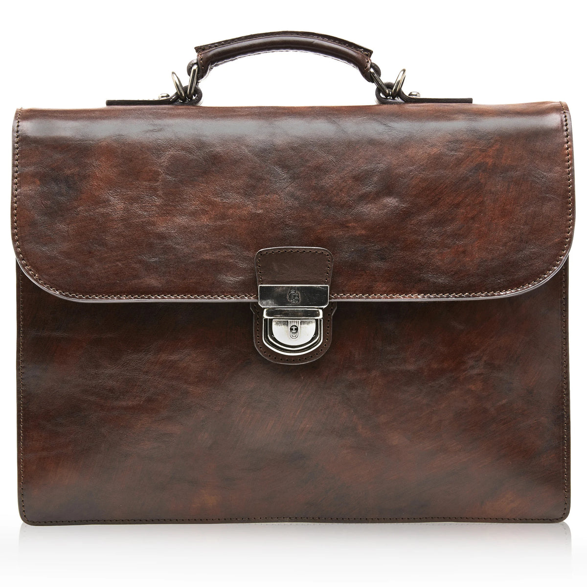 Castelijn & Beerens Rien Laptop Briefcase 13,3" | mørk cognac
