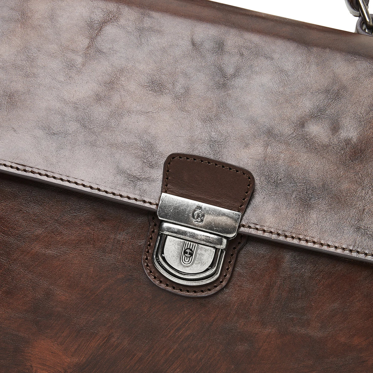 Castelijn & Beerens Rien Laptop Briefcase 13,3" | mørk cognac