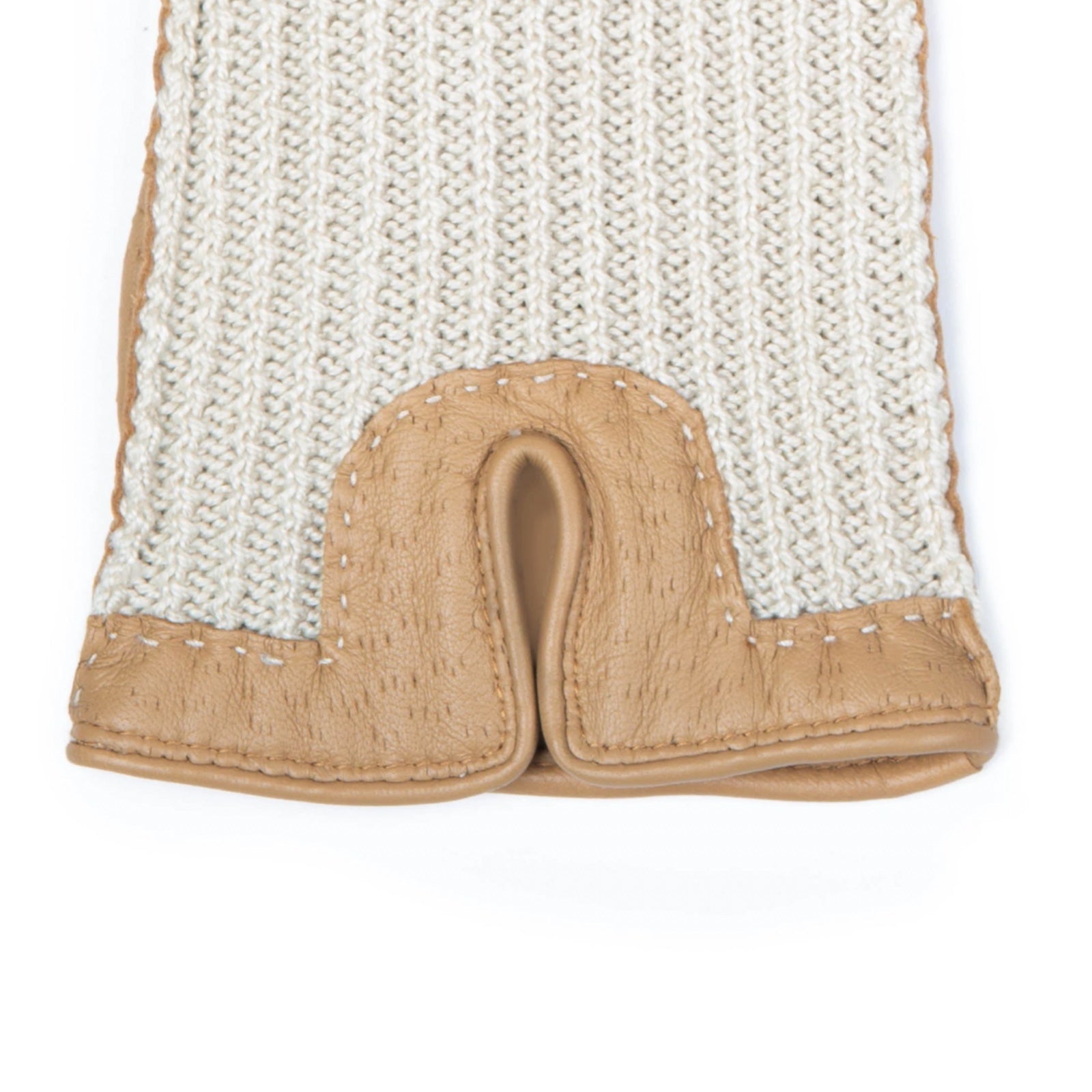 DENTS Kelly - feminine kjørehansker med crochet overhånd, Toffee