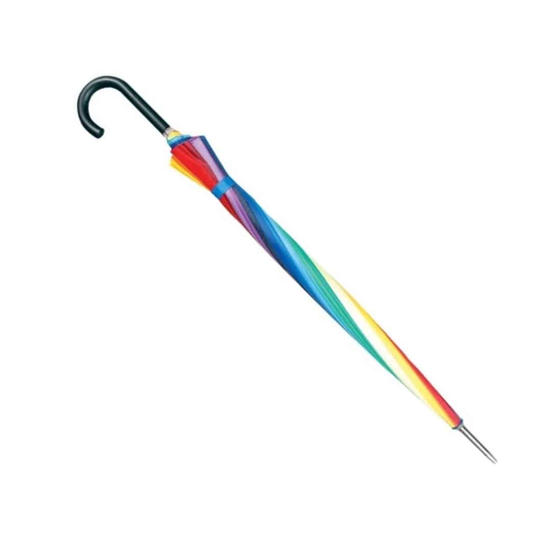71530R Doppler paraply Regnbue