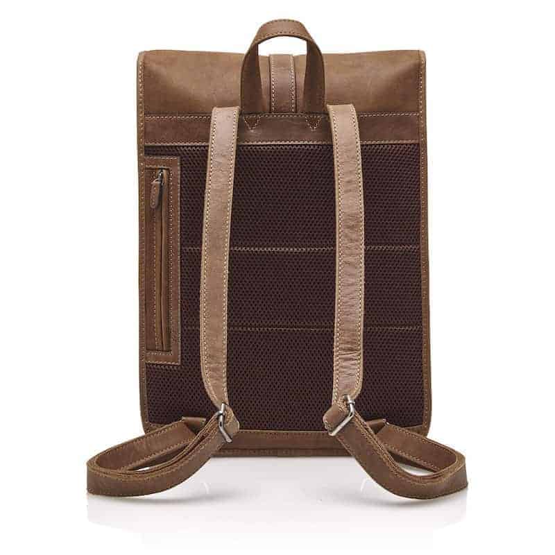 72 9575 Castelijn _ Beerens - Carisma - Laptop Backpack 15.6_ RFID - cognac bakside