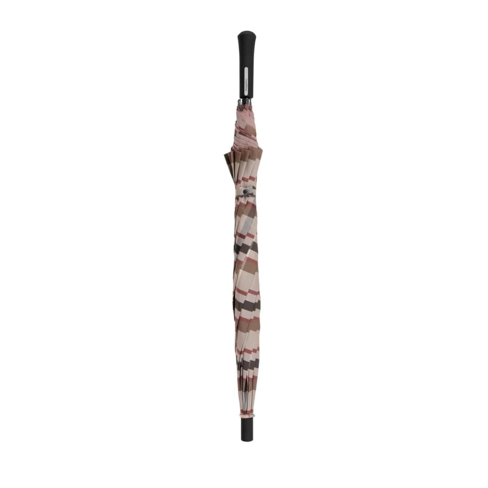 Doppler Modern Art Automatic Check/Karo Beige Classic umbrella