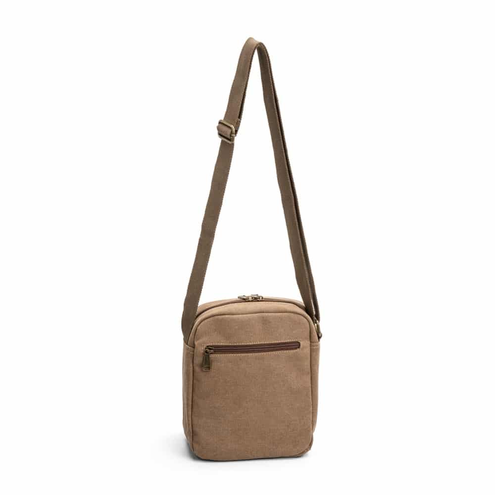 Ted Cole Crossover-veske i canvas - camel