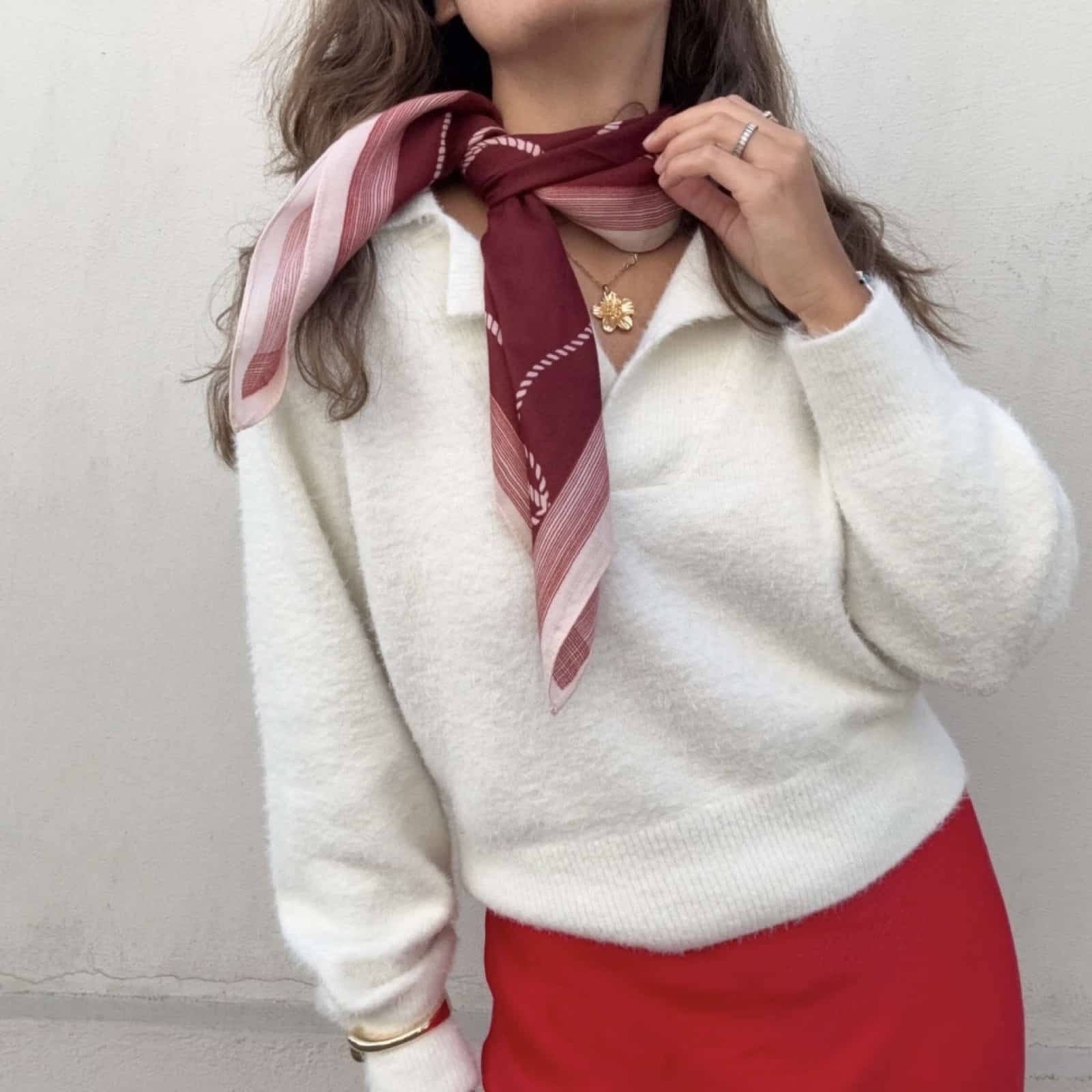 Lunt skjerf bordeaux