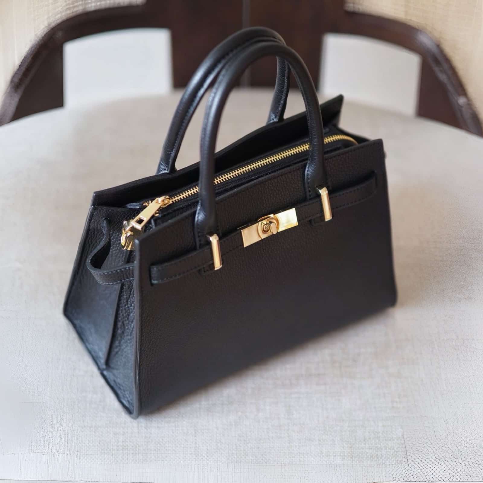 Helene Klassisk Mini Tote, sort