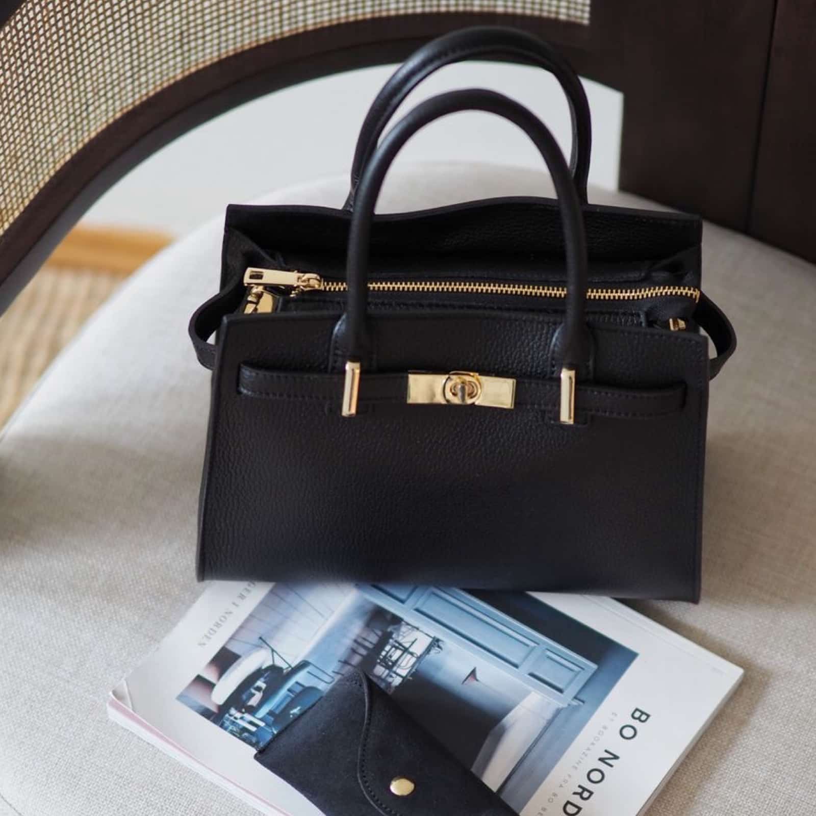 Helene Klassisk Mini Tote, sort