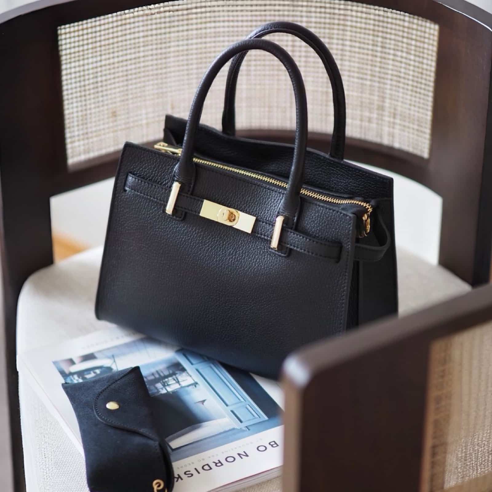 Helene Klassisk Mini Tote, sort