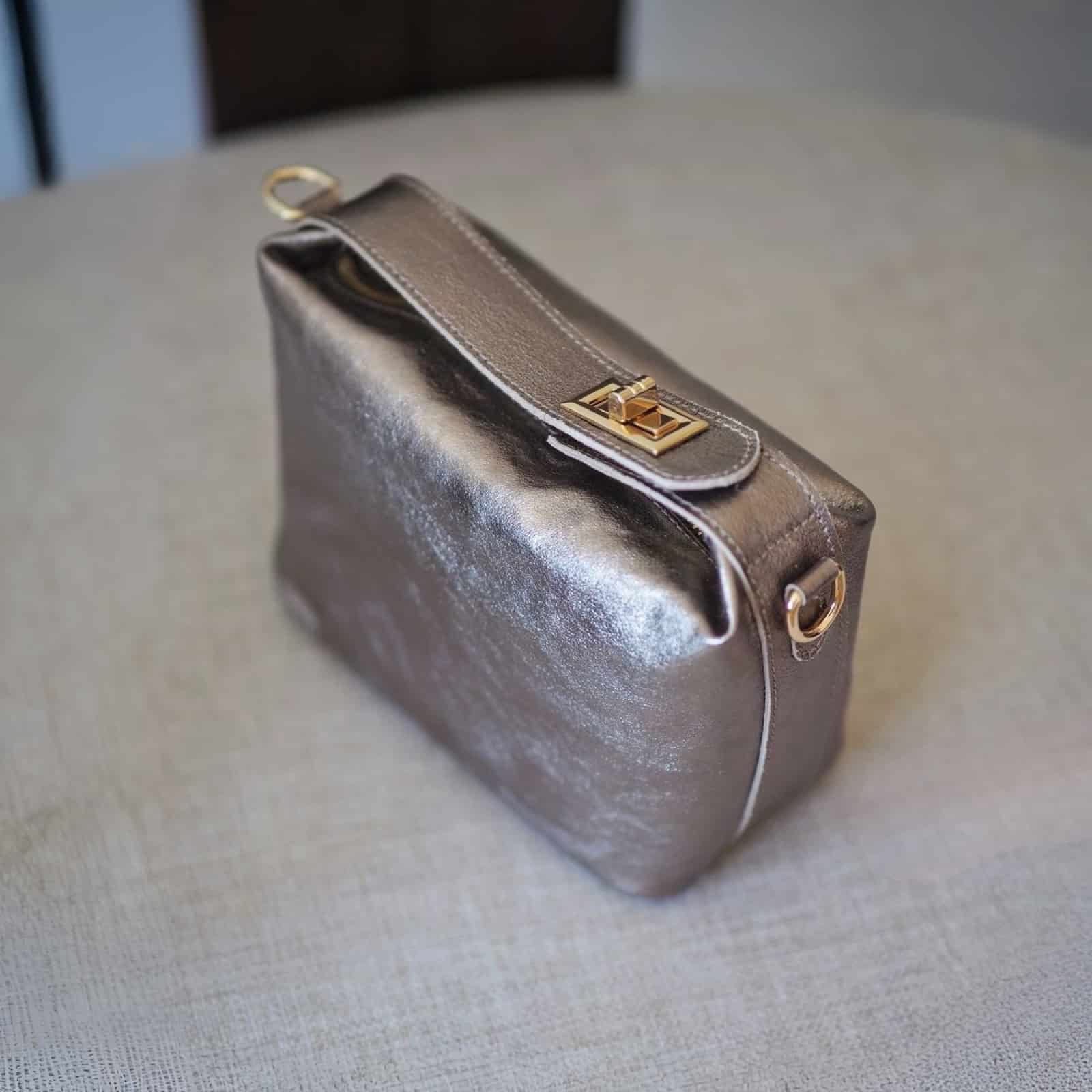 Enza Boxy Mini Bag, bronze