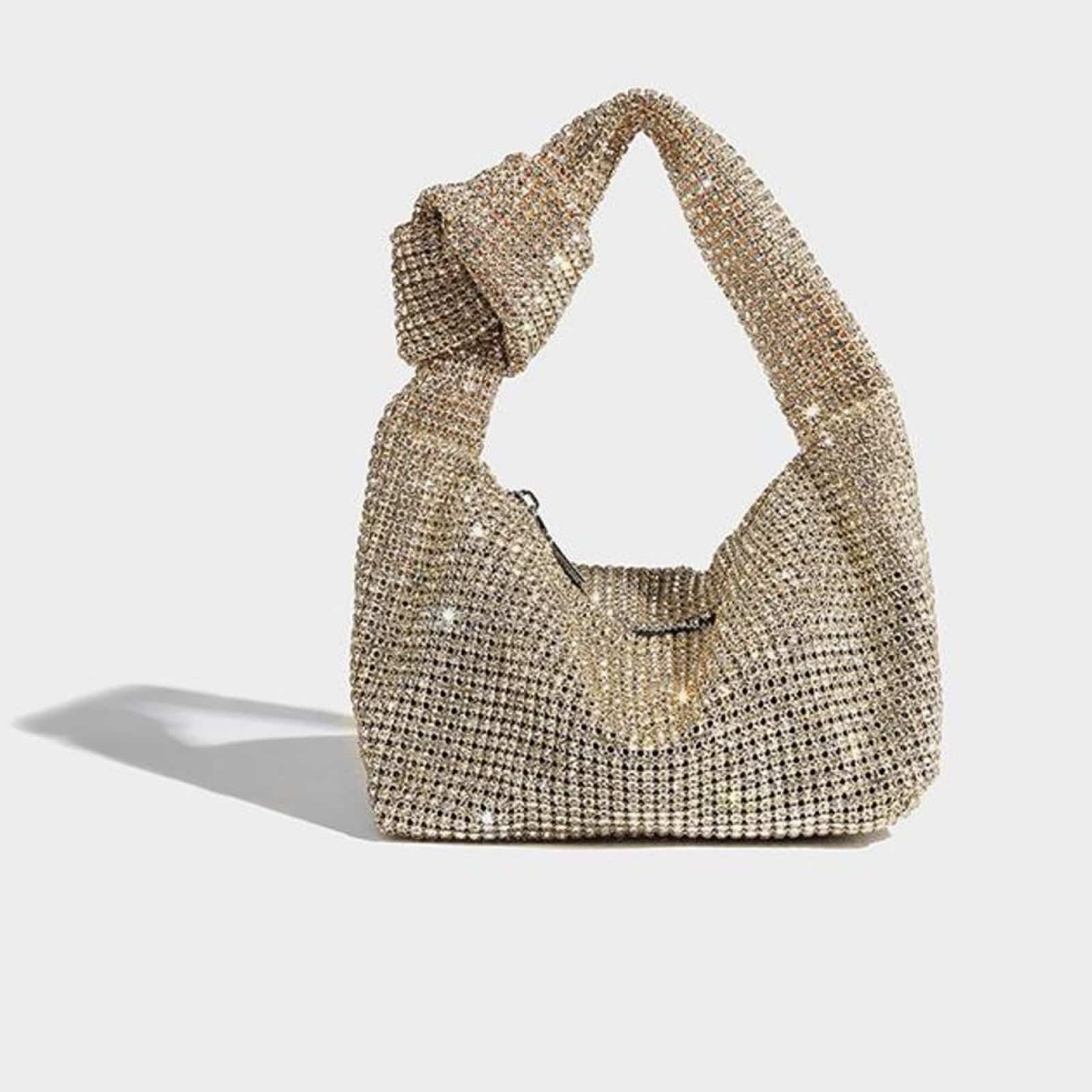 Festveske med glitter gull