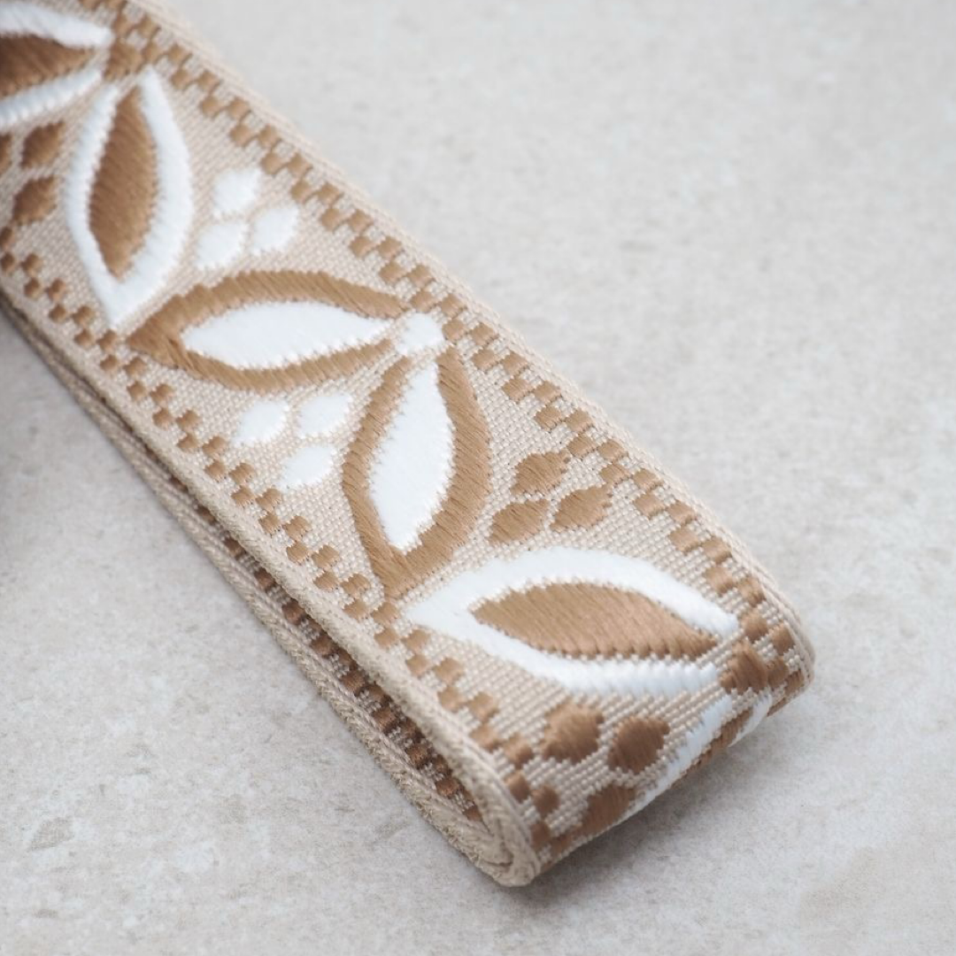 Veskestropp smal, beige
