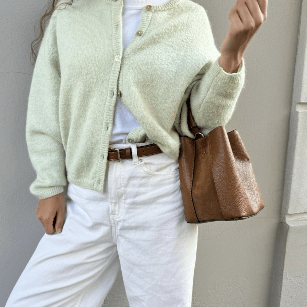 Bucket bag, cognac
