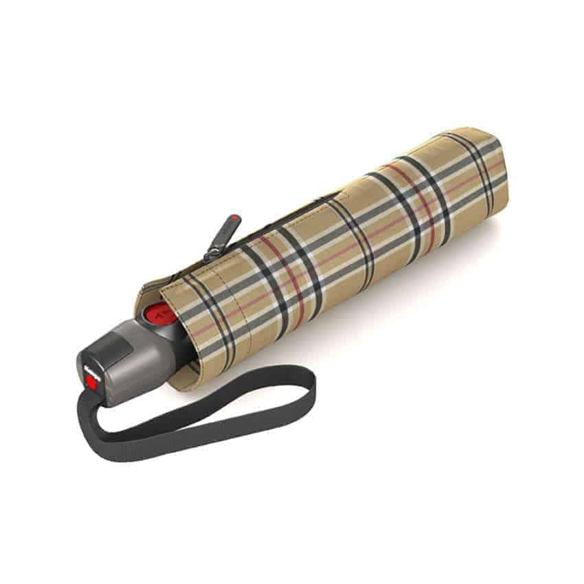 9532005390 Knirps duomatic paraply T.200 checkers lukket
