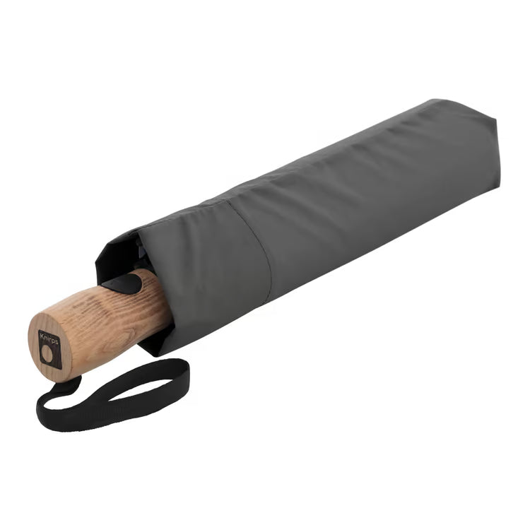 Knirps Timber Duomatic, Dark grey