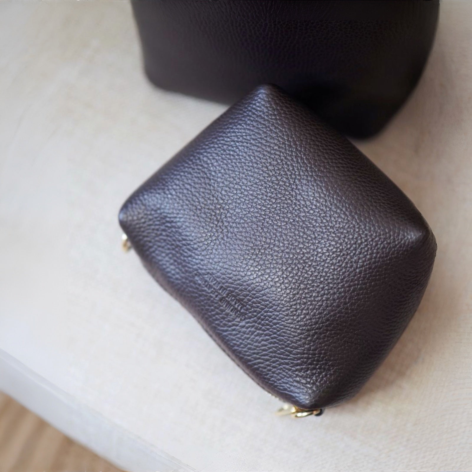 Bucket bag, mørkebrun