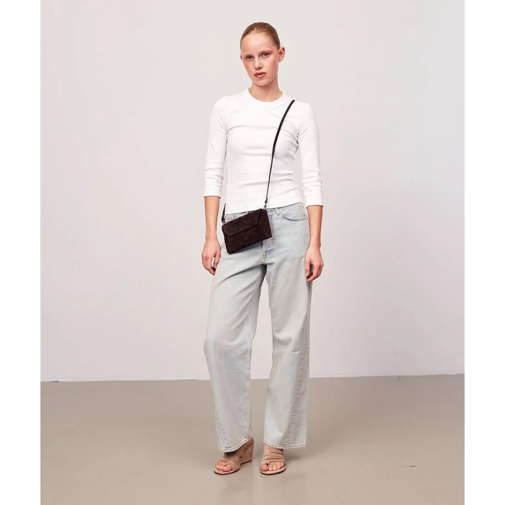 ADAX Rozzano Peyton, clutch i semsket skinn
