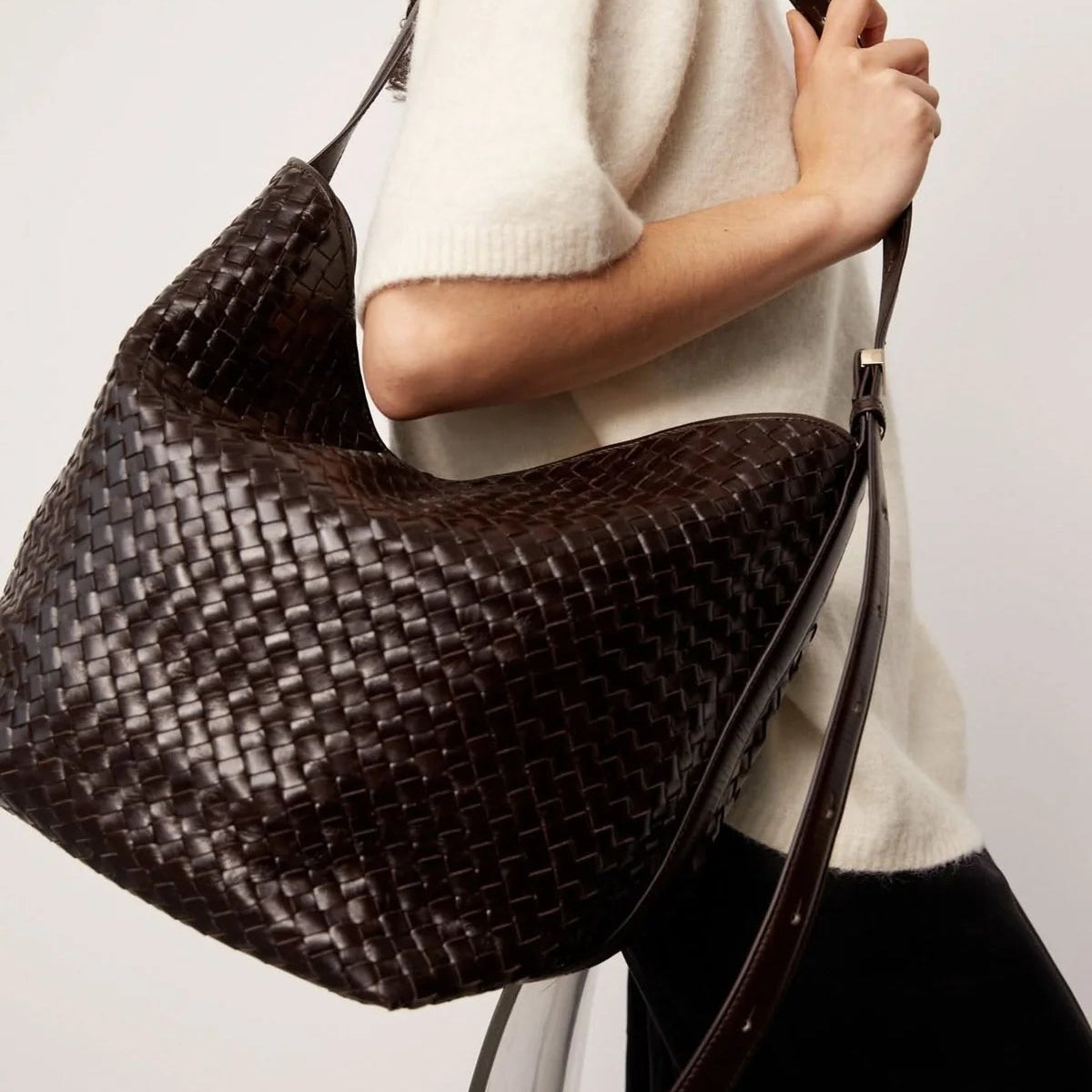 ADAX Salerno shoulder bag Malou | Dark brown