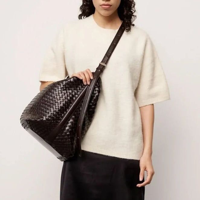 ADAX Salerno shoulder bag Malou | Dark brown
