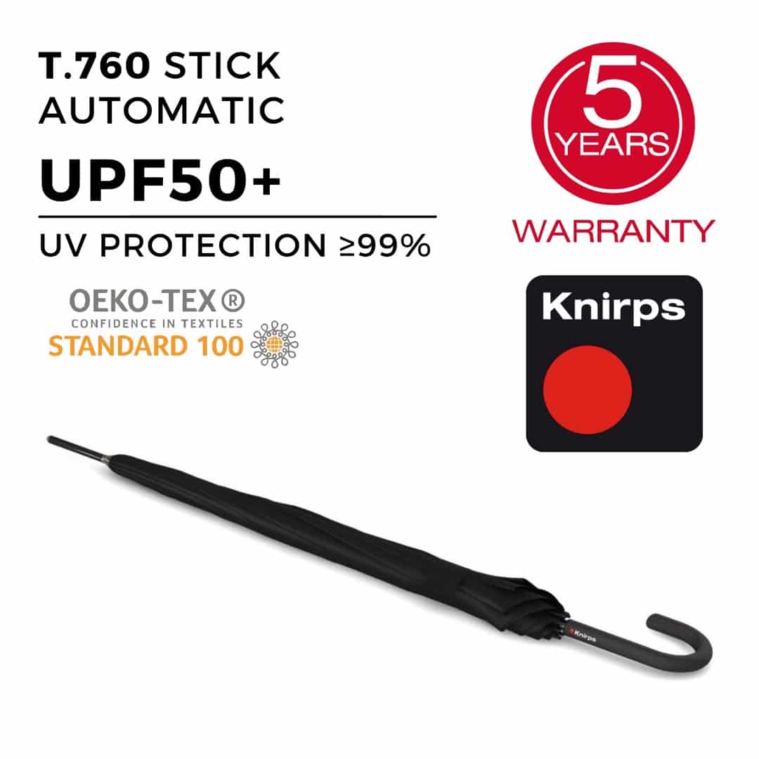 Knirps T.760 Long Stick Black UV