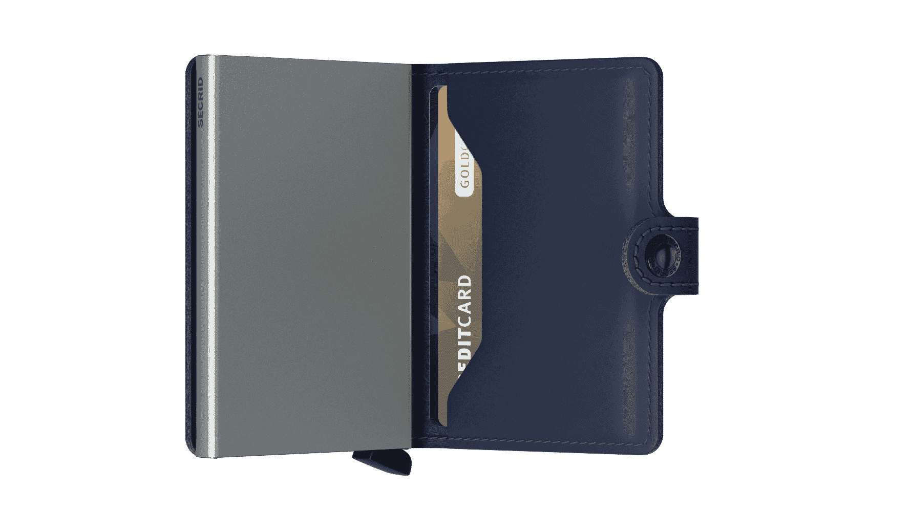 Secrid Miniwallet - navy open 2