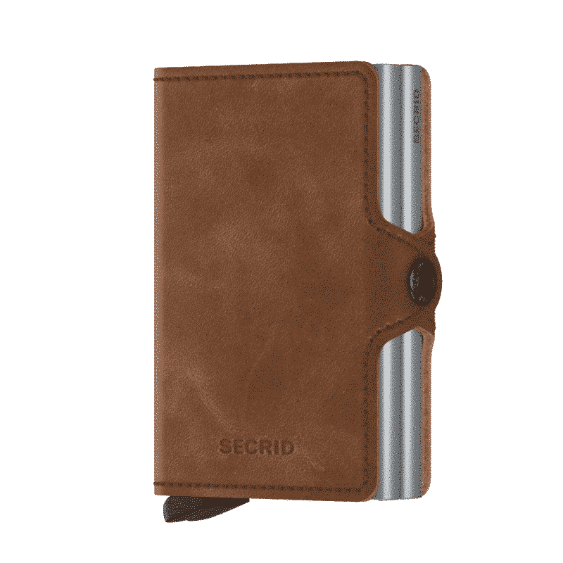 Secrid Twinwallet Vintage Cognac Silver Forside