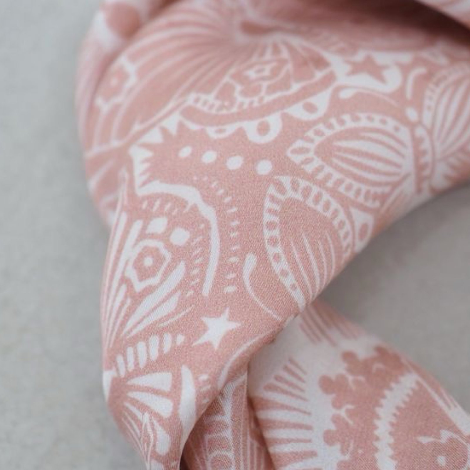 Silkeskjerf mini med picotkant, rosa