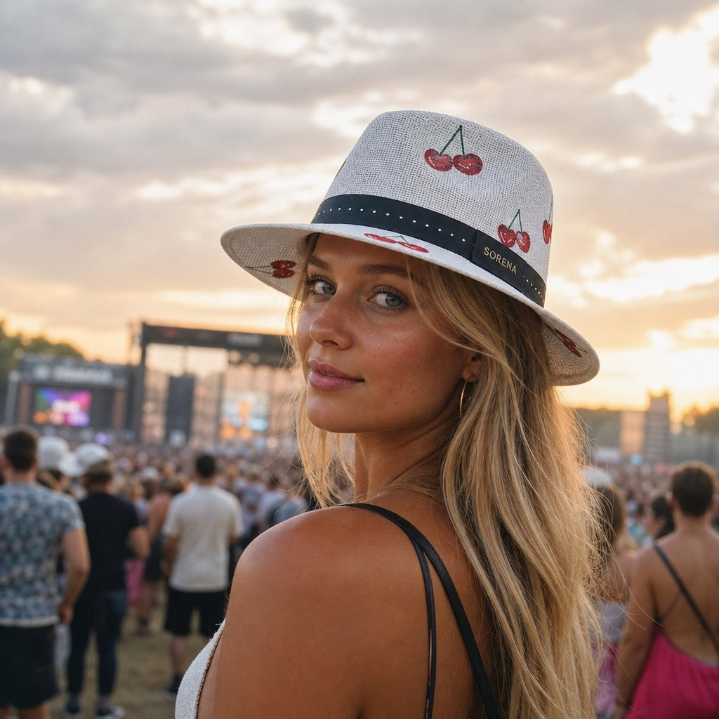 SORENA Hat Cherry – White