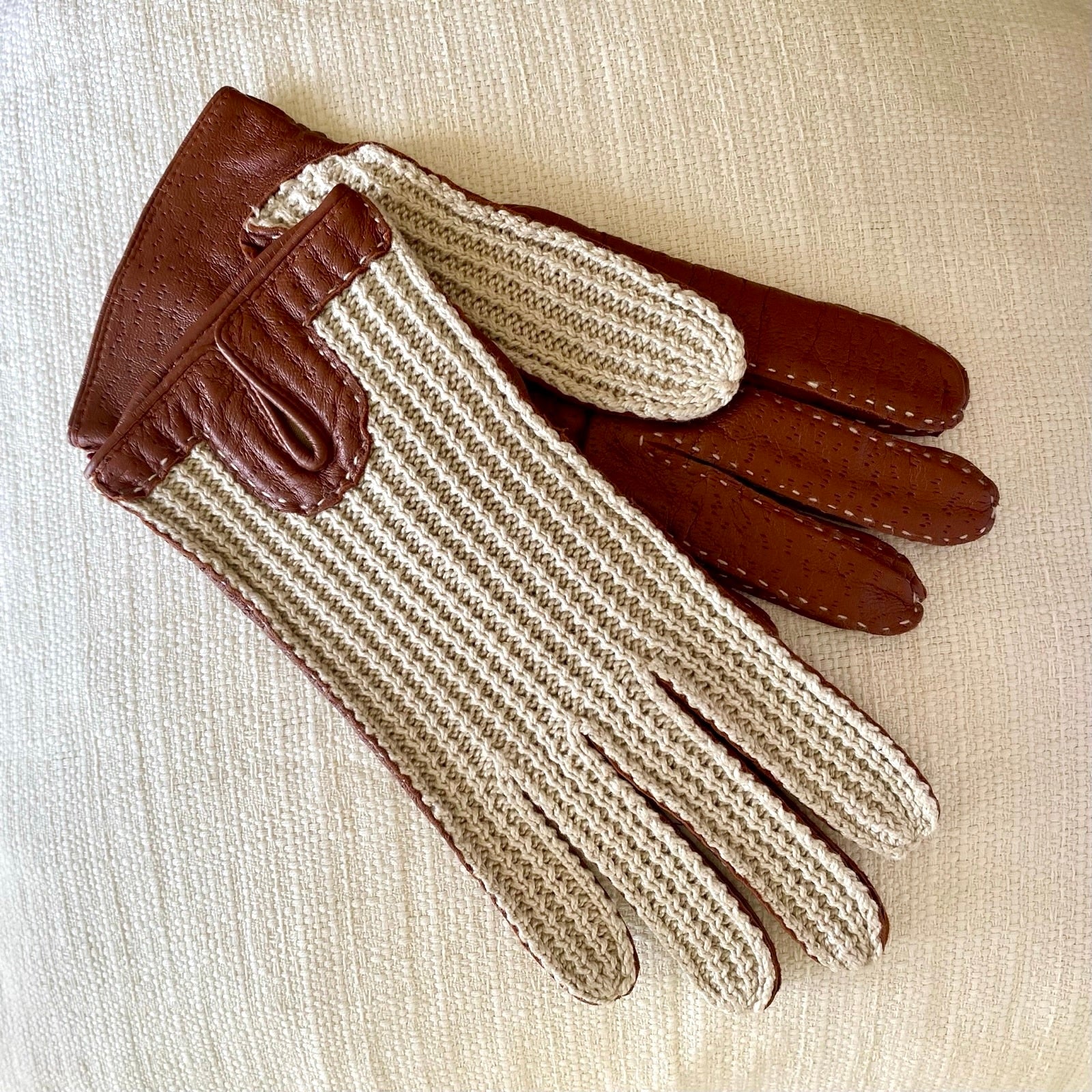 DENTS Kelly - feminine kjørehansker med crochet overhånd