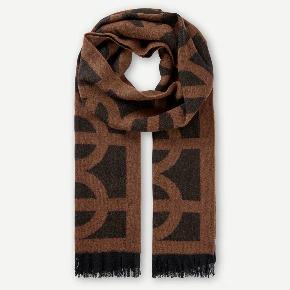 Samsøe Samsøe Sakatie Scarf - Black Tortoise