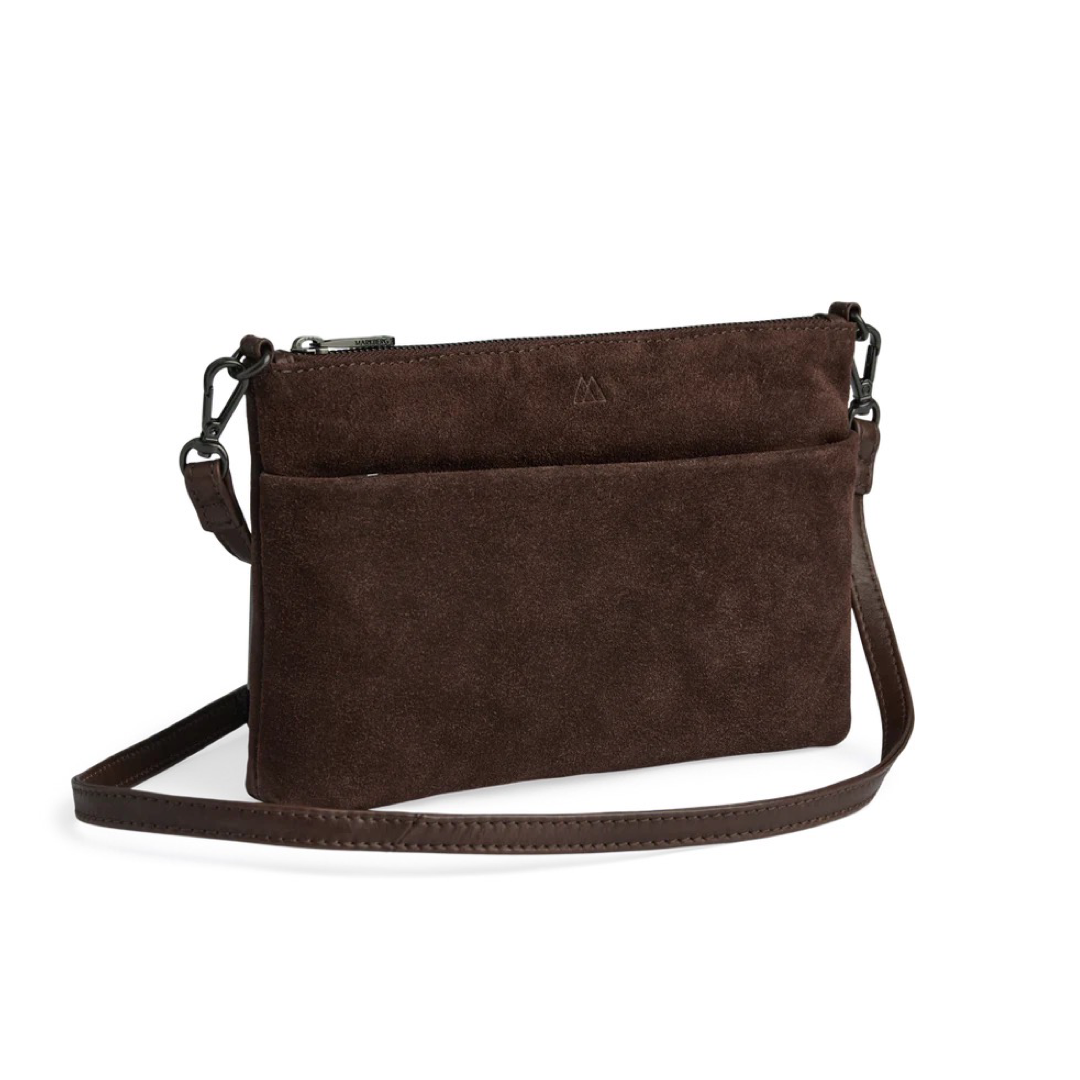 Markberg Karima Crossbody bag, Suede - Dark brown