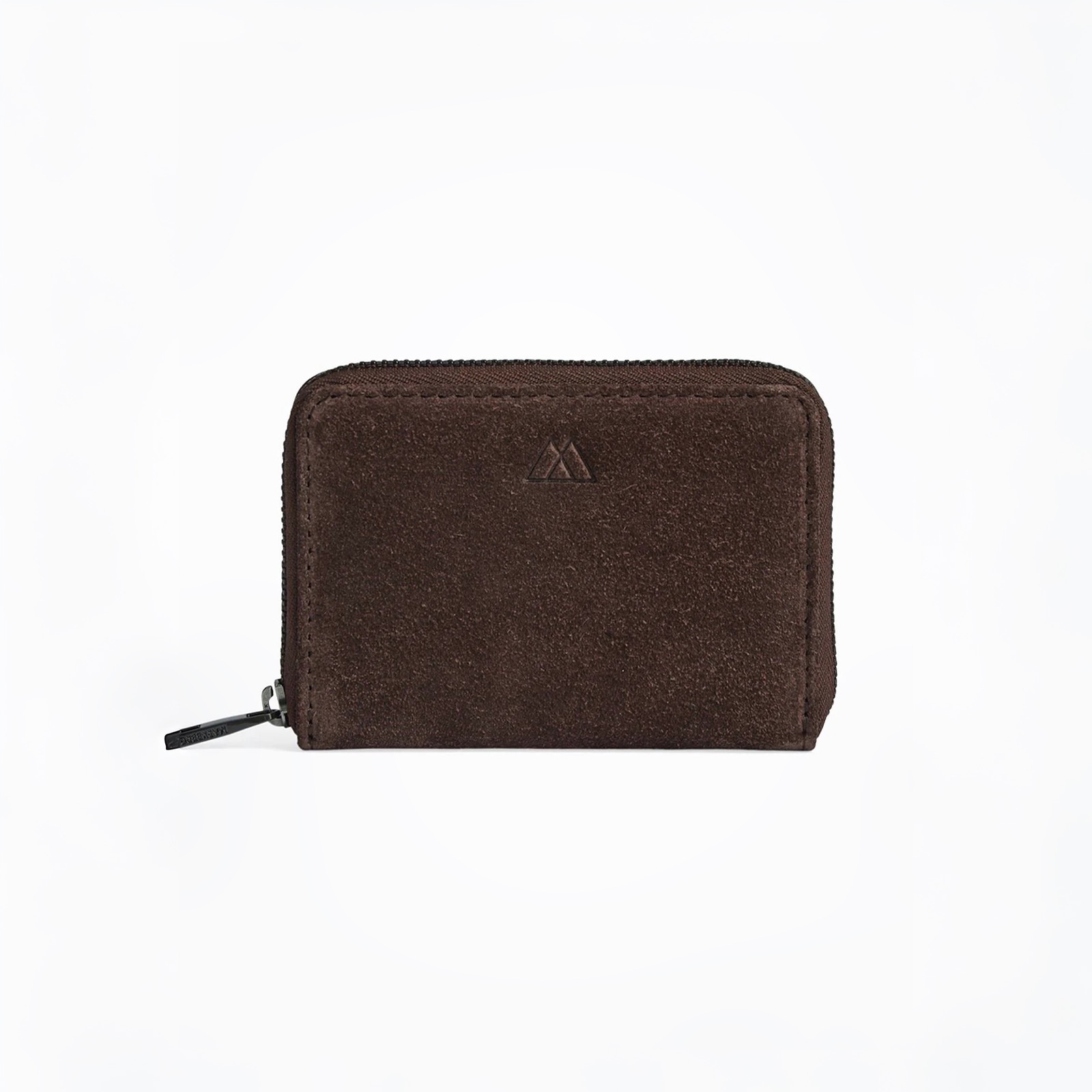 Markberg Selma wallet, suede - Dark Brown