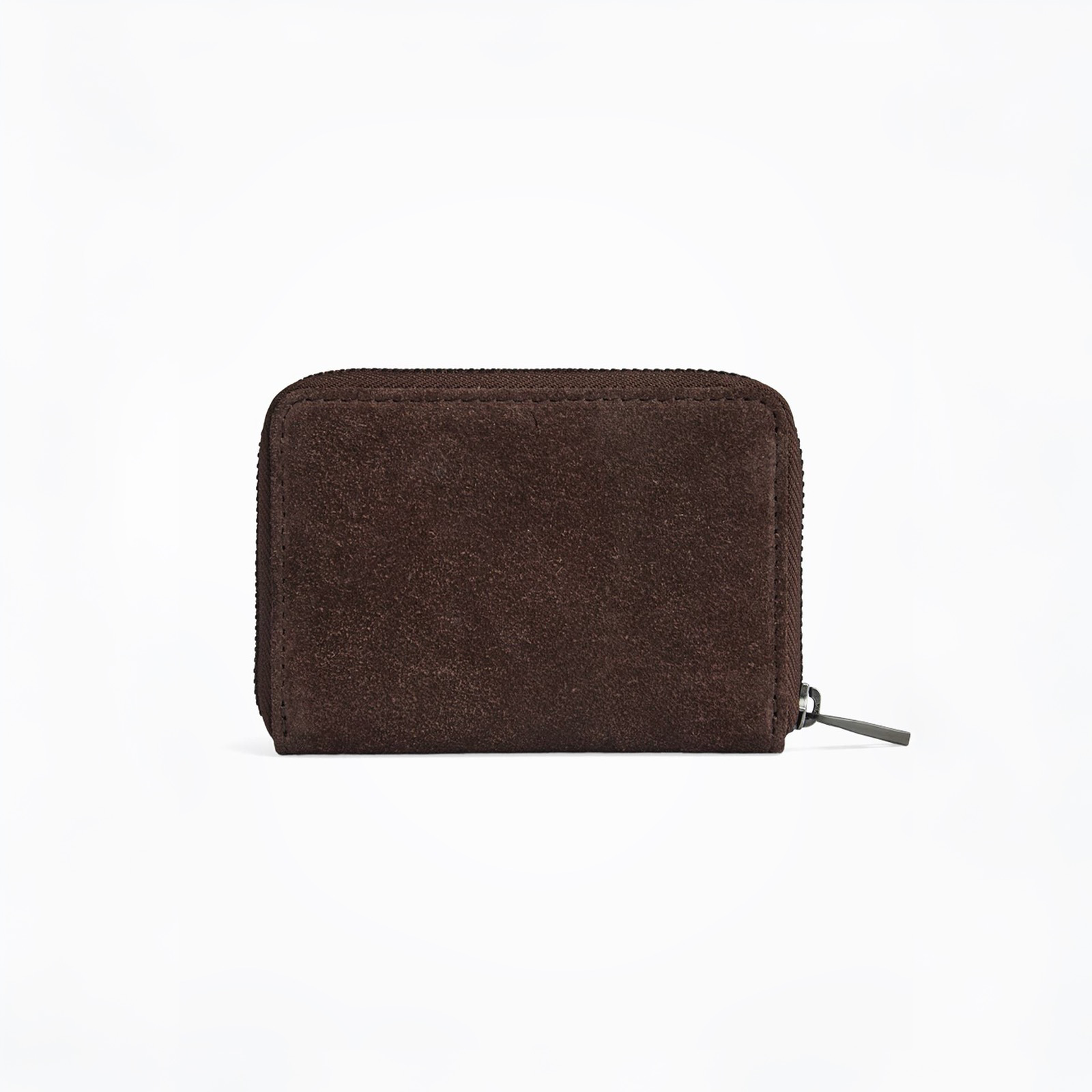 Markberg Selma wallet, suede - Dark Brown