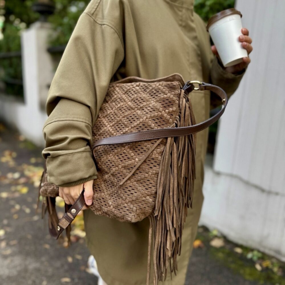 Tosca Blu - Janet Big bag semsket brun
