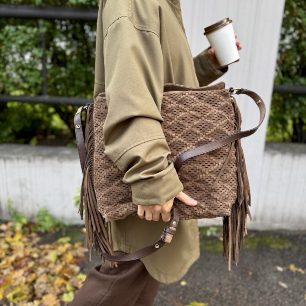 Tosca Blu - Janet Big bag semsket brun