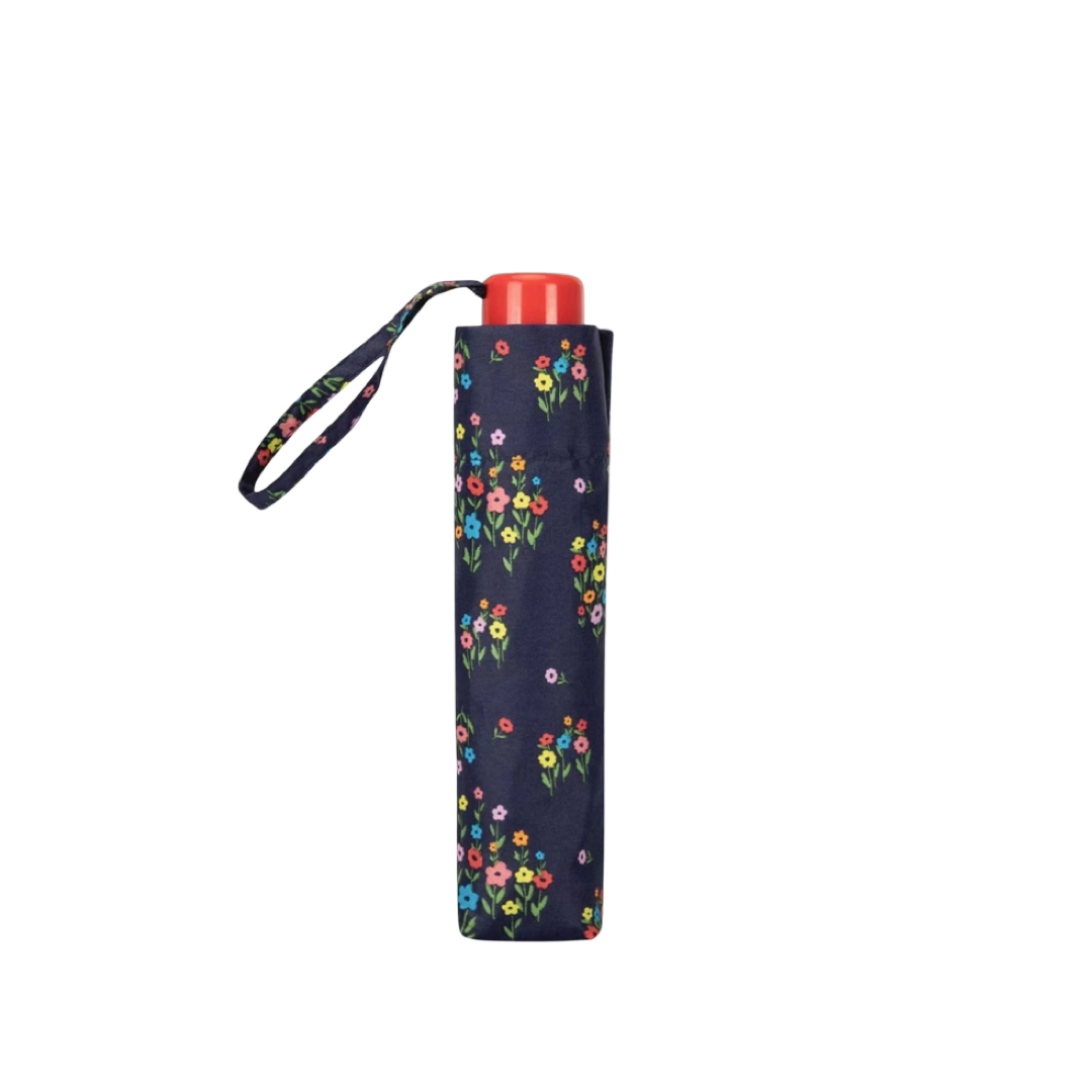 Totes Eco Supermini Flowers Navy