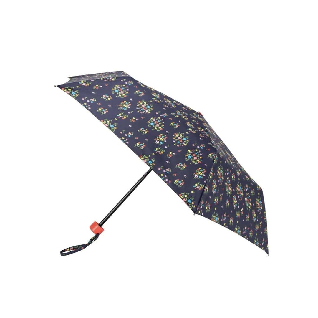 Totes Eco Supermini Flowers Navy