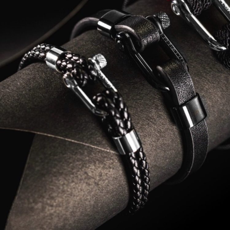 Elegatto Helix Black, armbånd herre