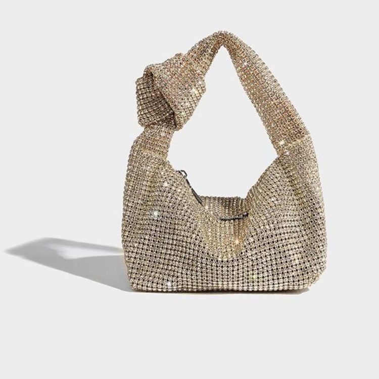 Festveske med glitter gull