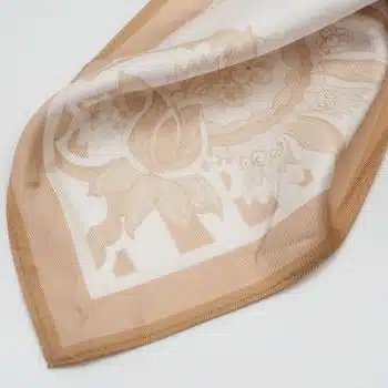 Silkeskjerf stort, beige