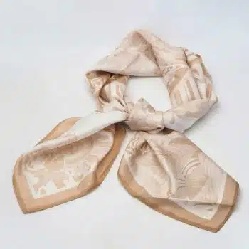 Silkeskjerf stort, beige