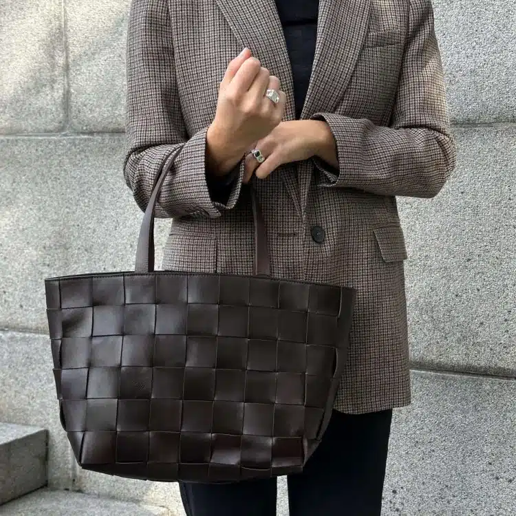 ADAX Limona shopper Meike Dark Brown(1)