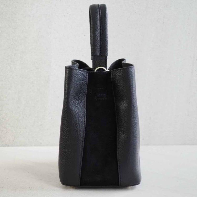 7D bucket bag black gold_4