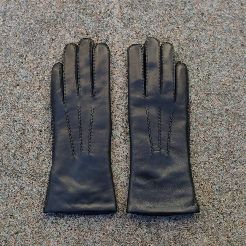 9103-8 Damehansker fõret med lammepels, håndsydde (Ellegant) Sort(2) 9103-8 Damehansker fõret med lammepels, håndsydde (Ellegant) Sort(2)