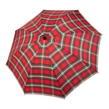 Doppler Modern Art Automatic Check Karo Red Classic Umbrella