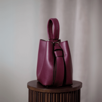 Bucket bag, lys bordeaux