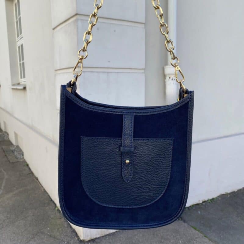 7D 0586 Victoria skinnveske med semsket og glatt skinn_4 7D 0586 Victoria skinnveske med semsket og glatt skinn_4