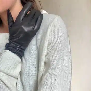 Damehansker med silkefôr, normal lengde