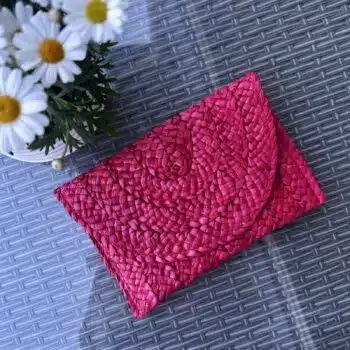 Stråclutch, rød