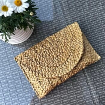 Stråclutch, natur